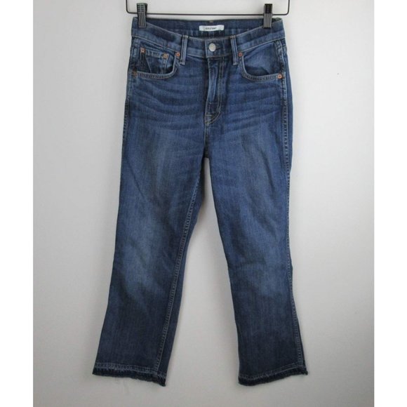 GRLFRND Joan Crop Flare Jeans sz 26 - Picture 1 of 8